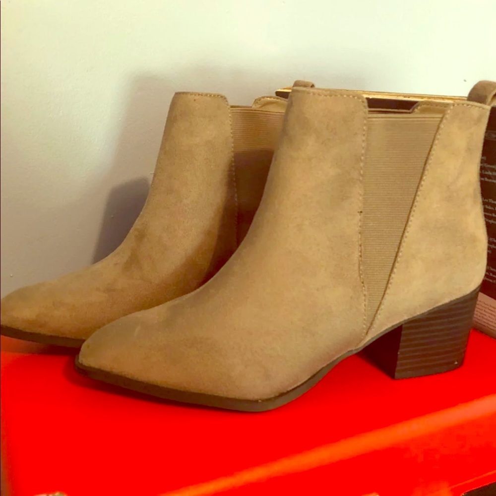 Gray booties
